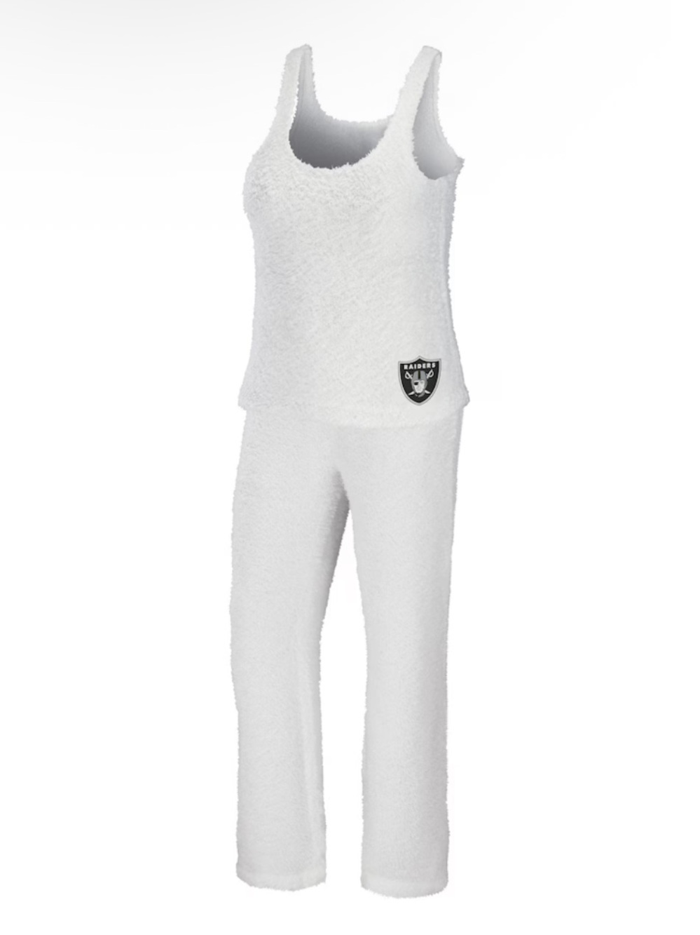 WEAR by Erin Andrews Las Vegas Raiders Cozy Neck Top & Pants Sleep Set NEW $80